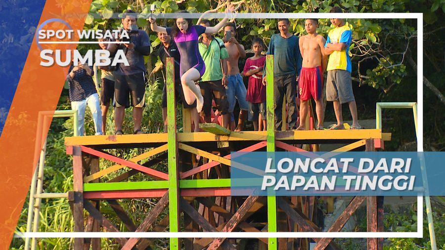 Tes Keberanian, Lompat Ke Danau dari Ketinggian, Sumba