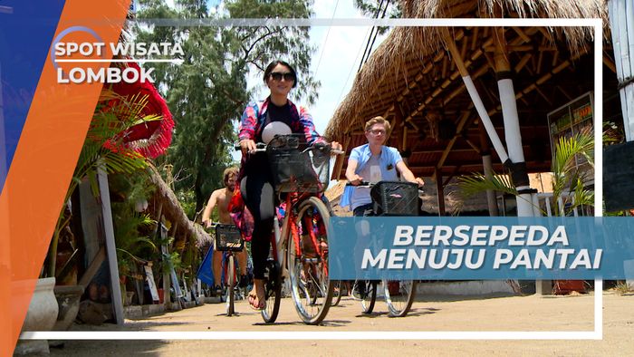Bersepeda Mengelilingi Pulau dan Berlari Ke Pantai Gili Air Lombok Nusa Tenggara Barat