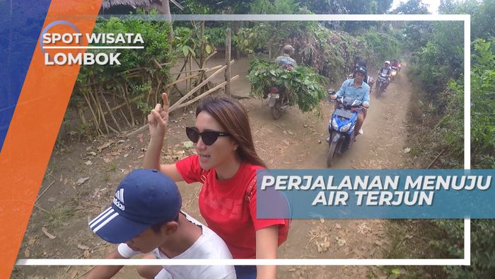 Berkendara Motor Selama 20 Menit di Sembalun Lombok Timur, Menuju Air Terjun Mangku Sakti