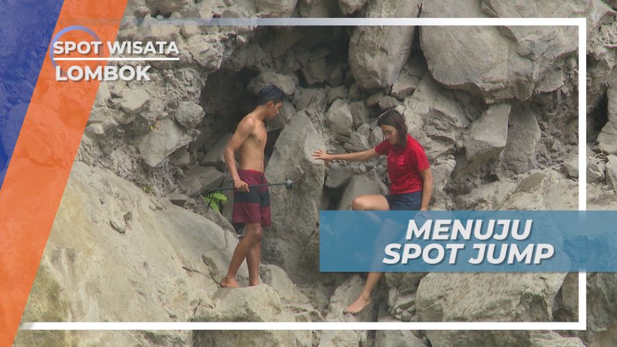 Walau Sudah Berenang di Air Terjun Mangku Sakti, Tak Ada Salahnya Melompat Tinggi di Sembalun Lombok Timur