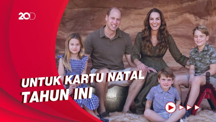 Kerajaan Rilis Potret Keluarga Pangeran William Jelang Libur Natal
