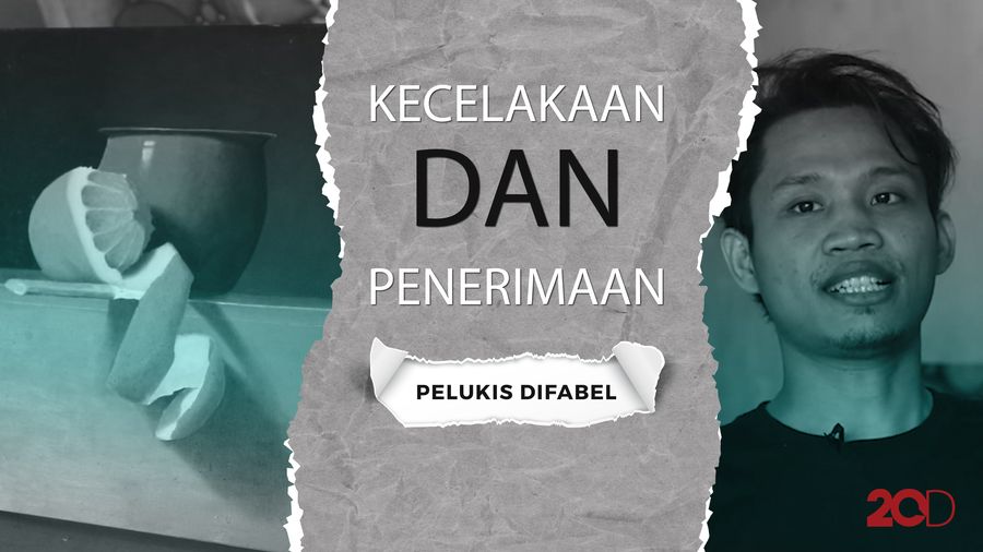 Perjalanan Seniman Difabel Belajar Berdamai dengan Melukis