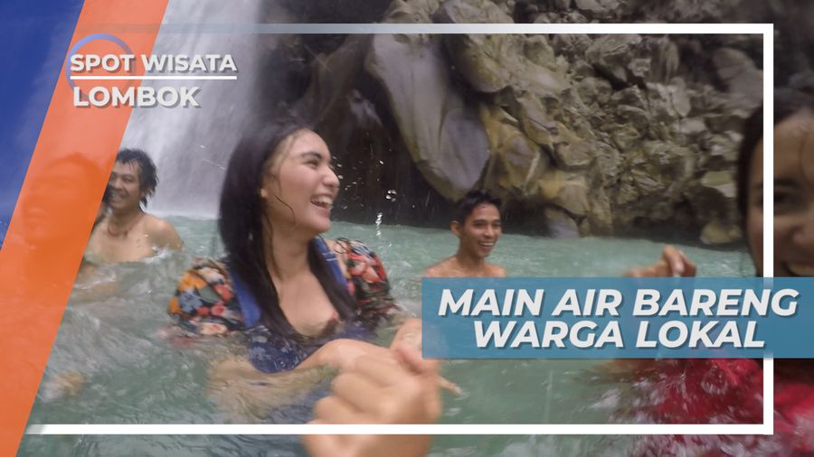 Berjoget Ria Bersama Warga di Air Terjun Mangku Sakti Sembalun Lombok Timur