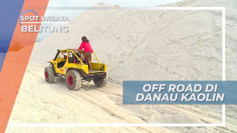 Mencoba Lintasan Offroad di Danau Kaolin Belitung
