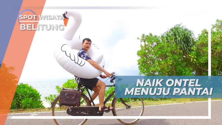 Bersepeda Menuju Pantai Tanjung Tinggi, Belitung