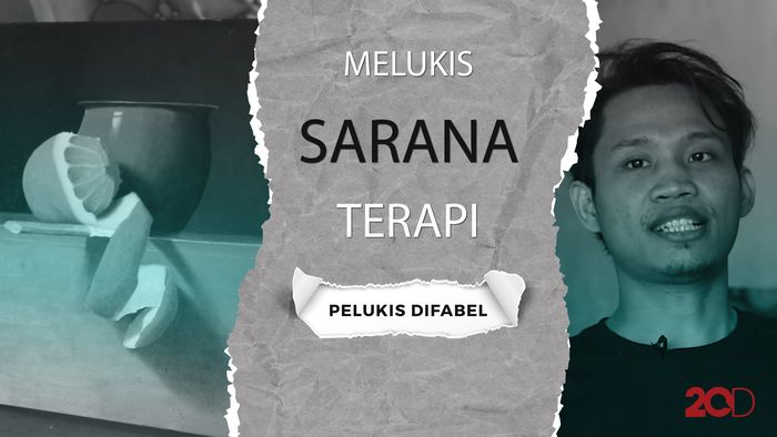 Makna Melukis dan Pelajaran Hidup dari Rodhi Sang Seniman Difabel