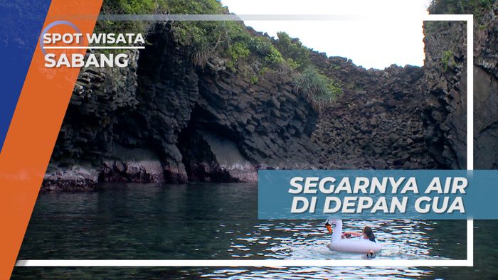 Kesegaran Air Laut di Goa Sarang, Cocok untuk Berenang, Sabang