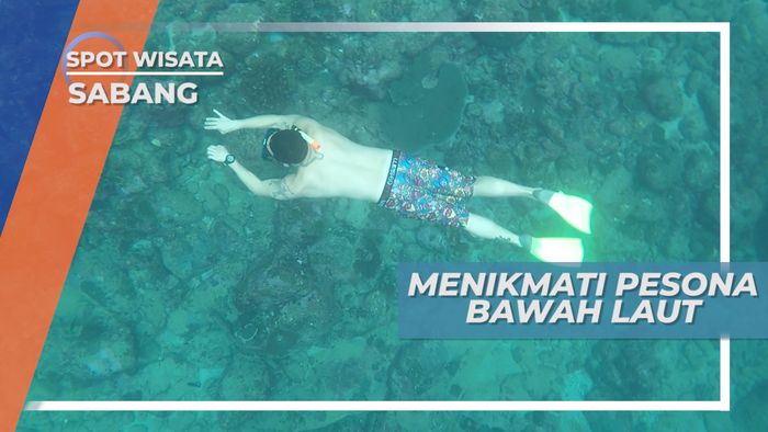 Berenang Bersama Ikan-ikan Kecil Penghuni Perairan Goa Sarang, Sabang