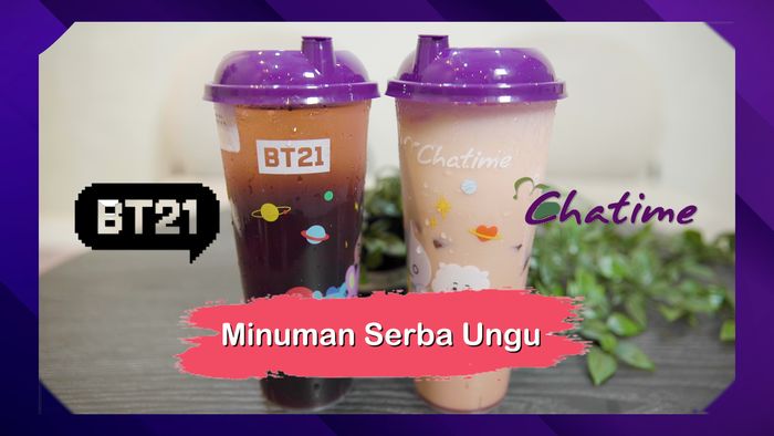Review Jujur! Minuman BT21 x Chatime yang Serba Ungu