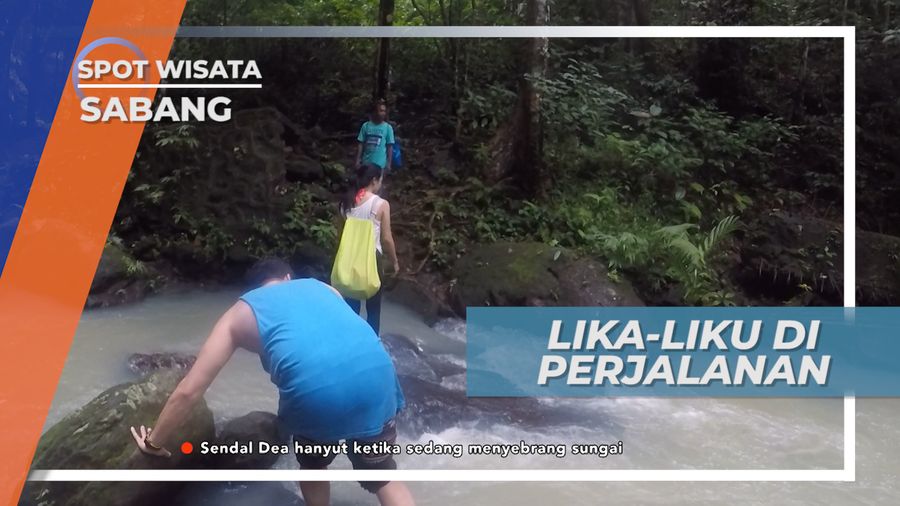Lika-Liku Perjalanan Setapak Menuju Air Terjun Pria Laot Sabang