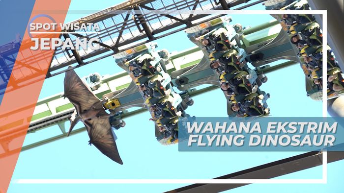 Menguji Adrenalin di Wahana Flying Dinosaur Universal Studio, Jepang