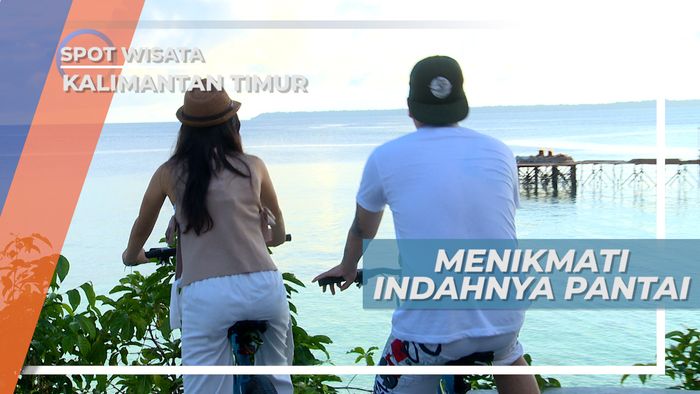 Pemandangan Indah Pantai di Pulau Maratua, Berau