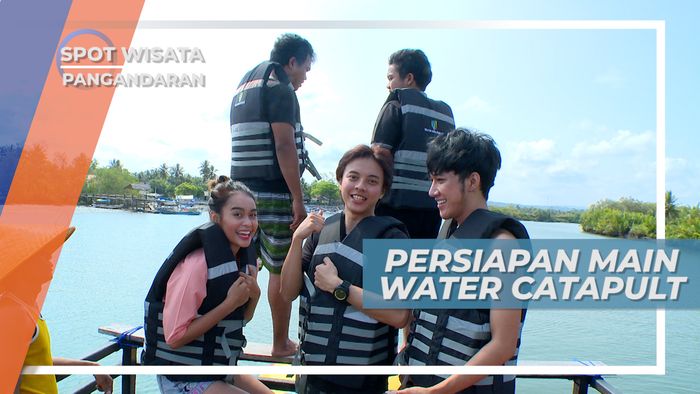 Seru-seruan dengan Water Catapult, Pangandaran