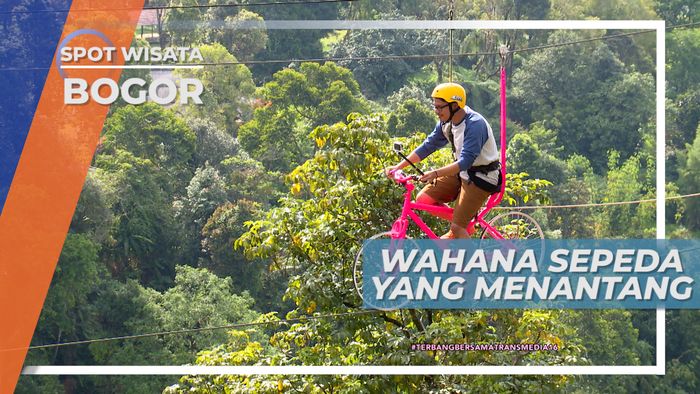 Bersepeda Di Atas Tali, Sangat Menantang, Bogor