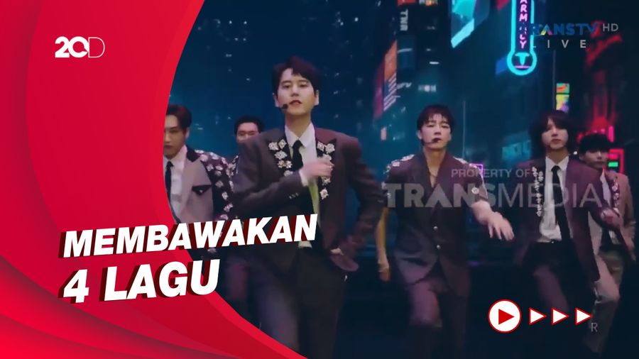 Lihat Penampilan Klimaks SuJu di HUT 2 Dekade Transmedia