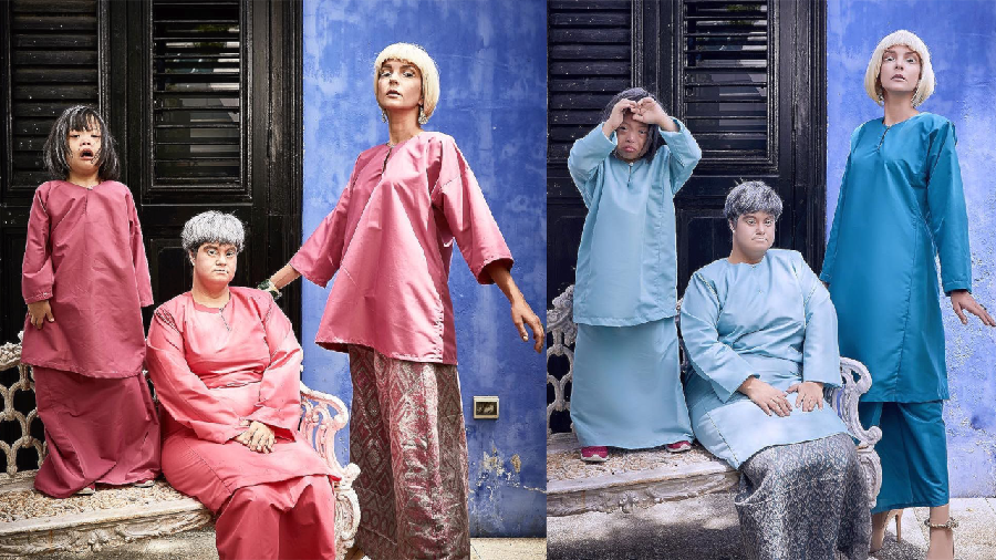 Keren! Perempuan Down Syndrome Jadi Model Iklan Baju Lebaran