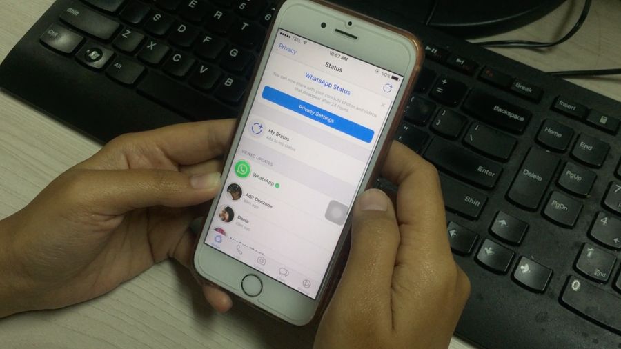 Cara Bikin Status Foto atau Video di WhatsApp