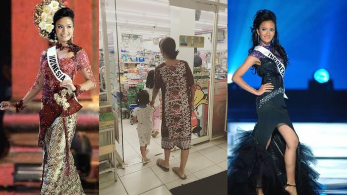 Ketika Finalis Miss Universe Dasteran dan Sendal Jepit