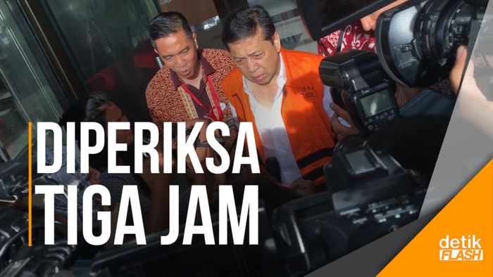 Wajah Lelah Papa Novanto Usai 3 Jam Diperiksa KPK
