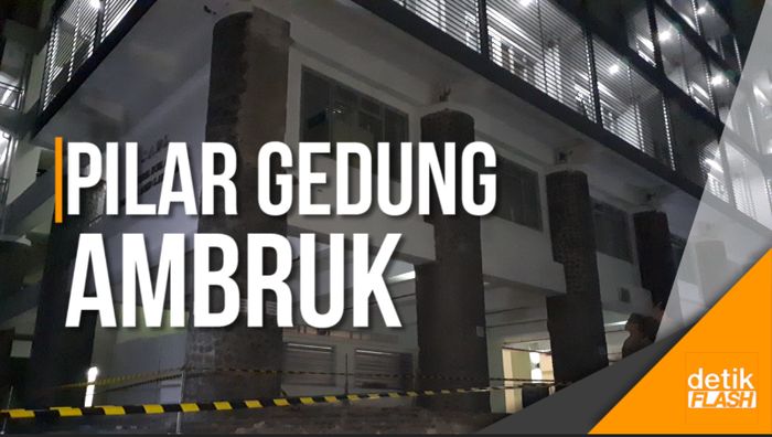 Pilar Gedung ITB Runtuh, Enam Orang Terluka