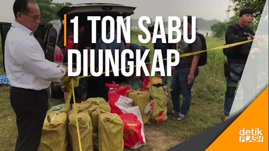 Video Polisi Sergap Penyelundupan 1 Ton Sabu dari China