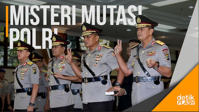 Kapolri Lantik Mutasi 5 Petinggi Polri