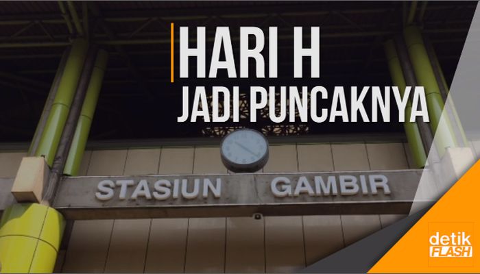 Sudah 133 Ribu Lebih Pemudik Berangkat dari Stasiun Gambir