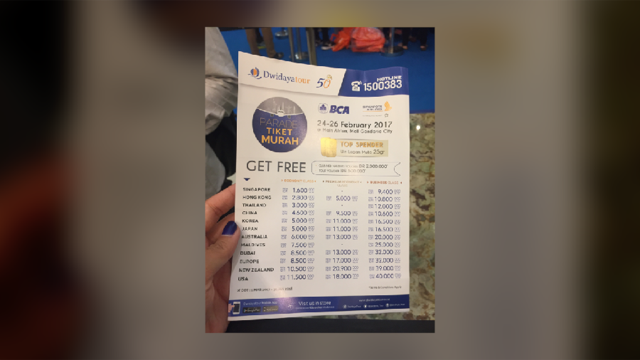 Berburu Tiket Murah di Singapore Airlines Travel Fair 2017