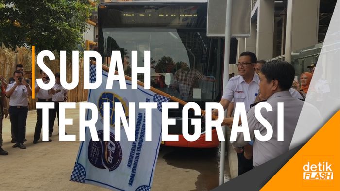 Asyik! Kini ke Stasiun Kereta Bandara Bisa Naik Transjakarta