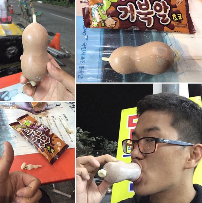 Es Krim Cokelat Ini Bentuknya Mirip Kondom