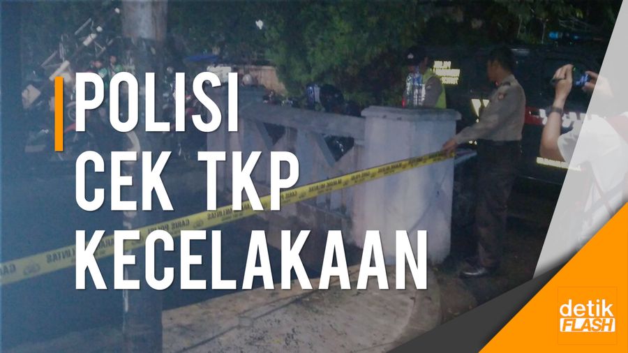 Suasana TKP Kecelakaan Novanto, Garis Polisi Membentang