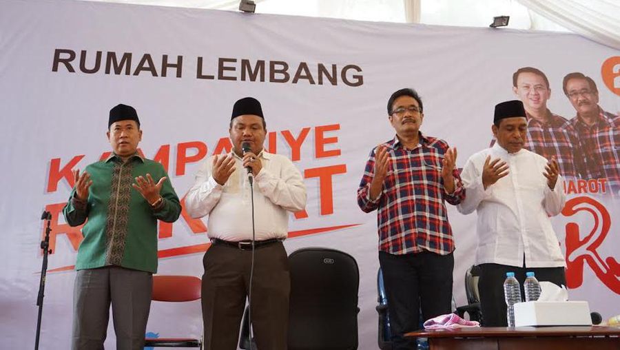 Pendukung Ahok Gelar Doa Bersama di Rumah Lembang
