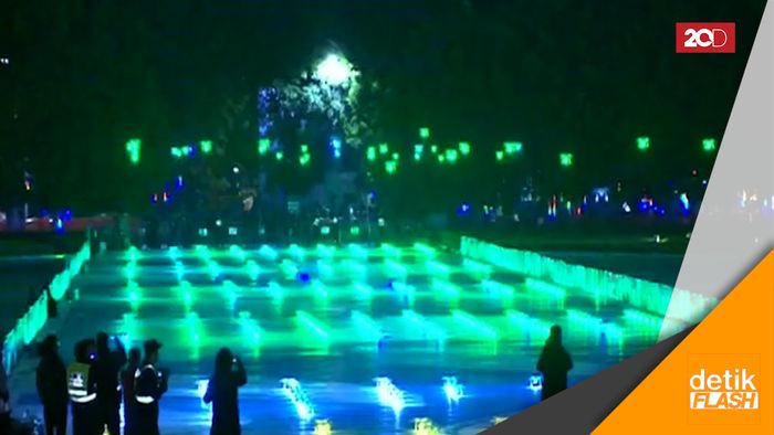 Gemerlap Seribu Drone Warnai Festival Lampion China