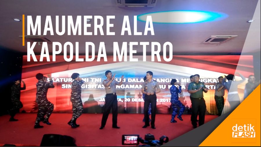 Gaya Malu-malu Kapolda Metro Joget Dangdut dan Maumere