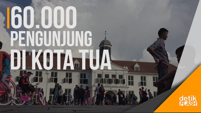 Kota Tua Jakarta Padat Pengunjung saat Libur Lebaran
