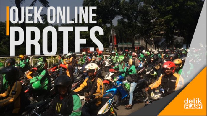 Menolak Dirazia, Ratusan Ojek Online Blokade Jalan Casablanca