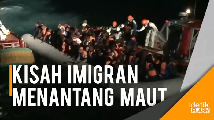 Ratusan Imigran Libya Diselamatkan Petugas Italia
