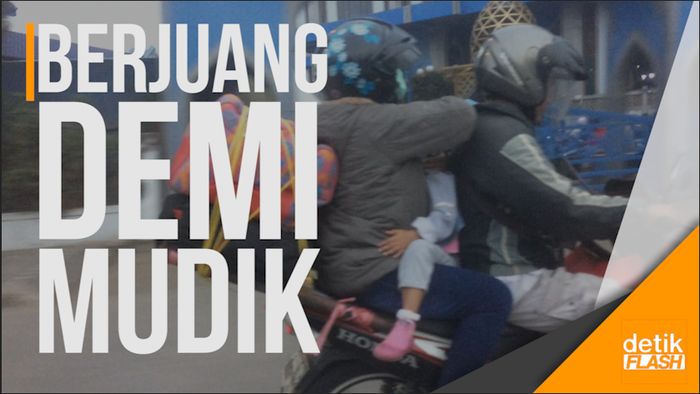 Melihat Lebih Dekat Perjuangan Pemudik Pemotor