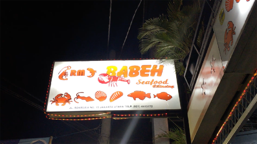 Icip-icip Seafood Segar di Rumah Makan Babeh