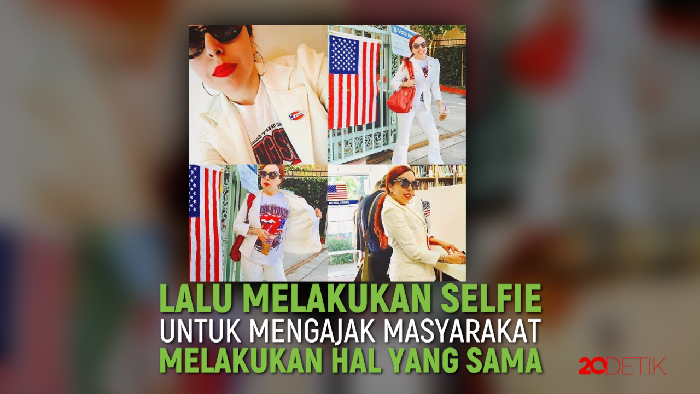 Gaya Selfie Para Selebriti Hollywood di #ElectionDay