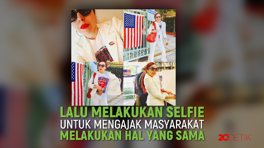 Gaya Selfie Para Selebriti Hollywood di #ElectionDay