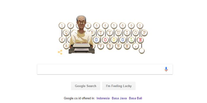 Google Rayakan Ulang Tahun Pramoedya Ananta Toer