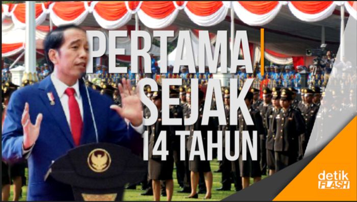 Presiden Jokowi Lantik 728 Calon Perwira Remaja TNI-Polri
