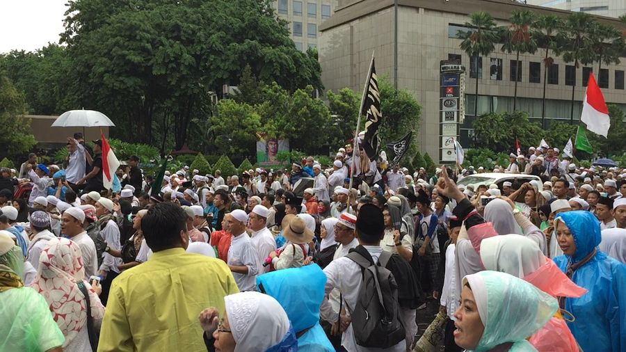 Massa Aksi Bubar, Jalan MH Thamrin Kembali Dibuka