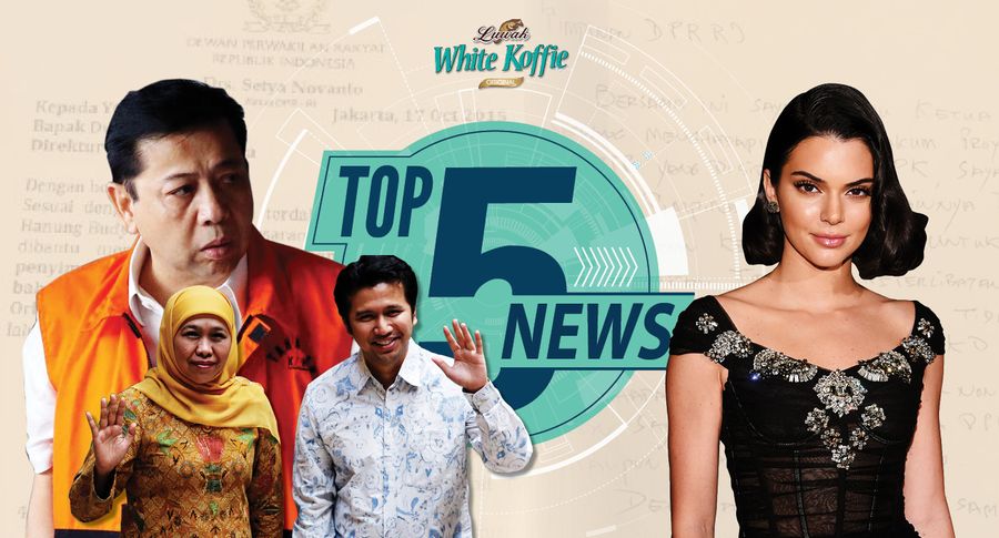 Top 5 News: Novanto Menolak Dicopot, Kendall Jenner Model Termahal