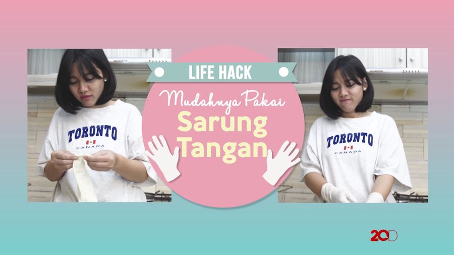 Mudah Memakai Sarung Tangan dengan Bedak