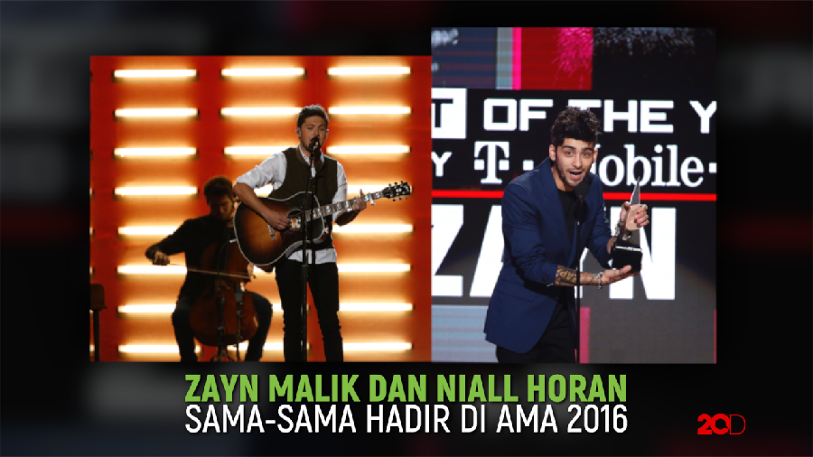 Pertemuan Canggung Zayn Malik dan Niall 1D di AMA 2016