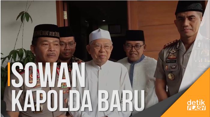 Kapolda Metro Sowan ke Rumah Ketum MUI Maruf Amin 
