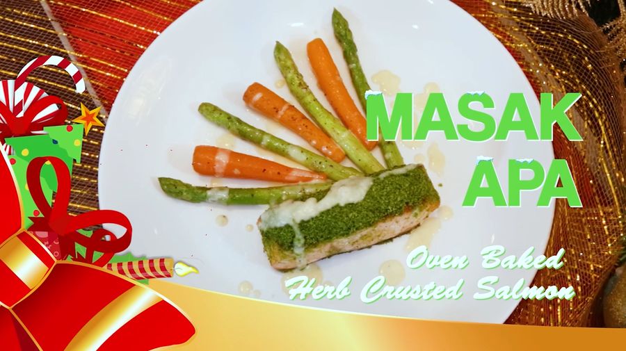 Oven Baked Herb Crusted Salmon, Menu Spesial untuk Natal