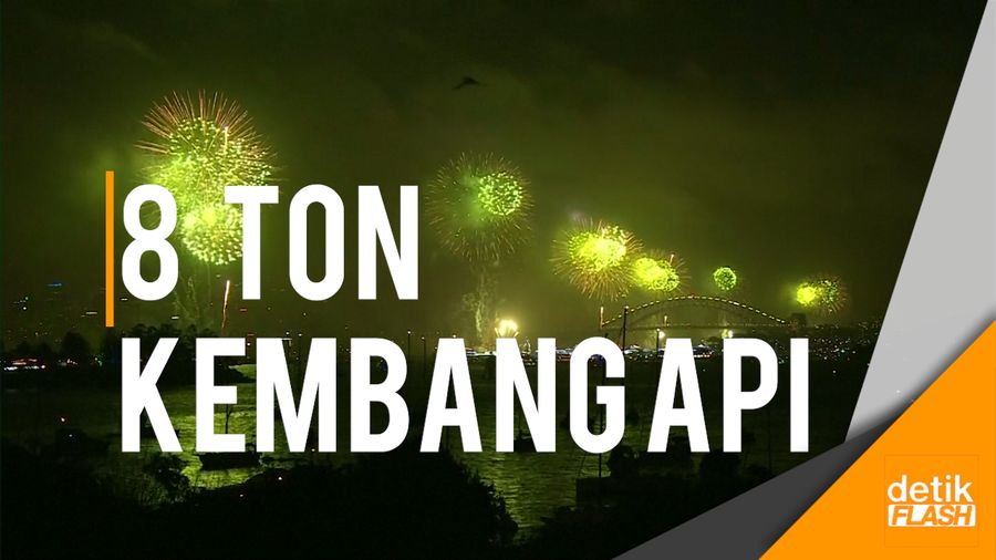Kemegahan Pesta Kembang Api  di Sydney Tandai Pergantian Tahun